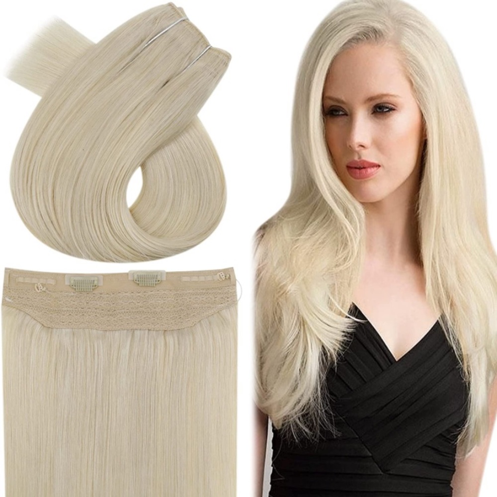 Easyouth 100% remy human hair straight 20inch extensions